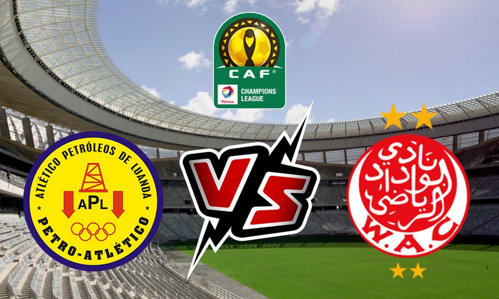 مباراة الوداد الرياضي وبيترو أتلتيكو اليوم و القنوات الناقلة 2023-02-24 WAC Casablanca vs Petro de Luanda